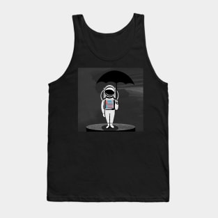 Astronout with umbrella Tank Top